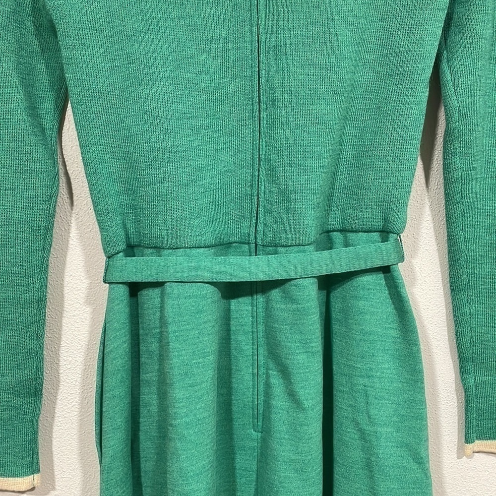 Vintage Wool Green Dress - Picture 8 of 11